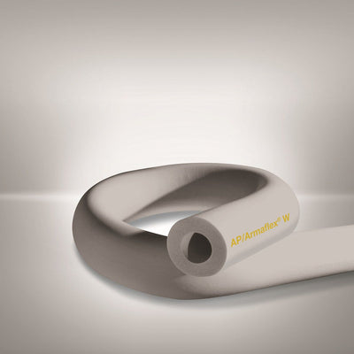 Armacell WTT11815, 1-1/8 in ID Pipe Insulation x 1-1/2 in Wall x 6 ft, White Closed-Cell Foam Tube, R9, AP Armaflex