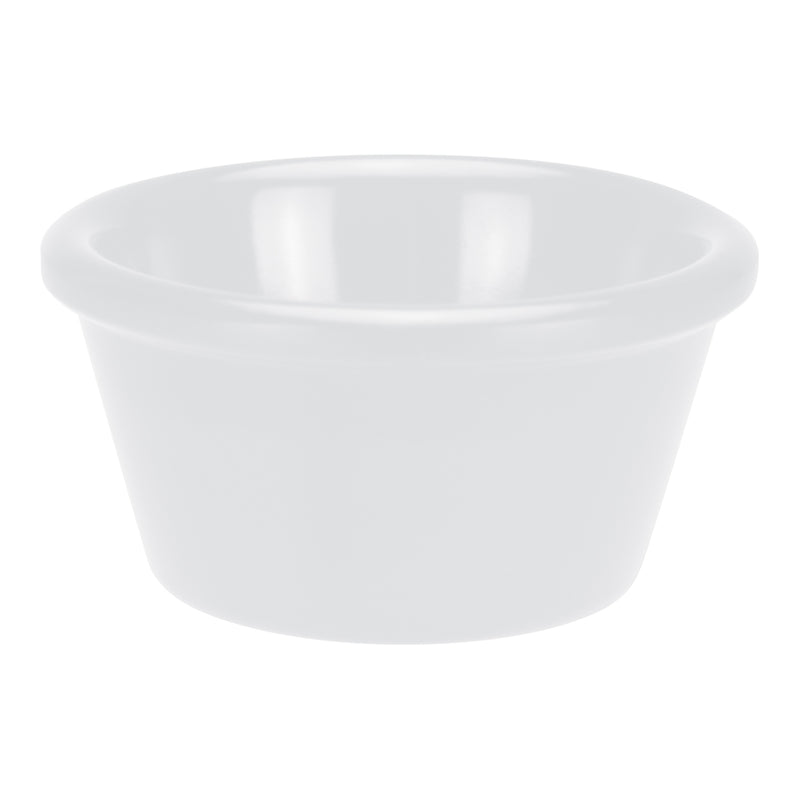 Winco RP-4W 4 Oz Ramekin Plain Dishwasher Safe Break Resistant Melamine White