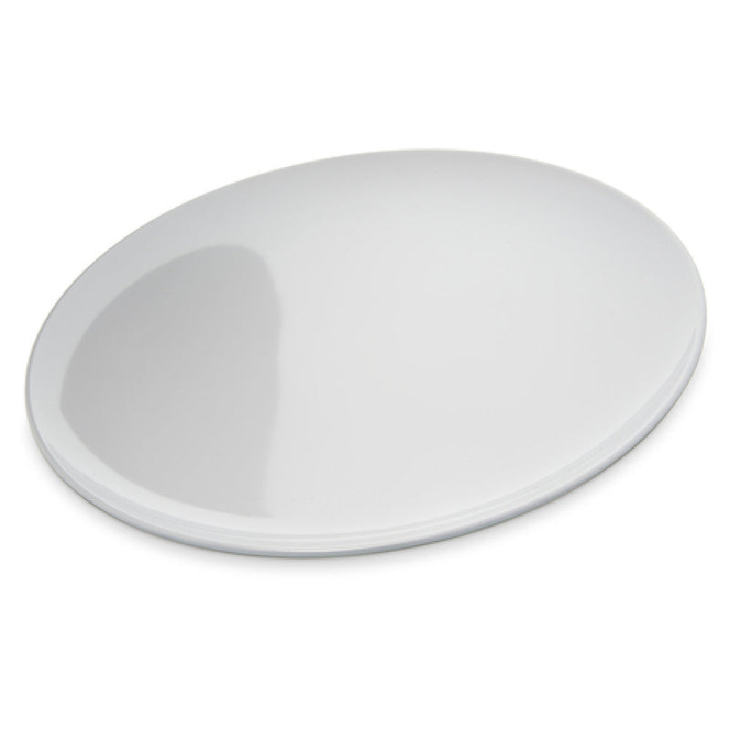 Carlisle 4380002 12 Inch Coupe Pizza Plate with Reinforced Rim Melamine White