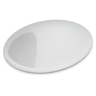 Carlisle 4380002 12 Inch Coupe Pizza Plate with Reinforced Rim Melamine White