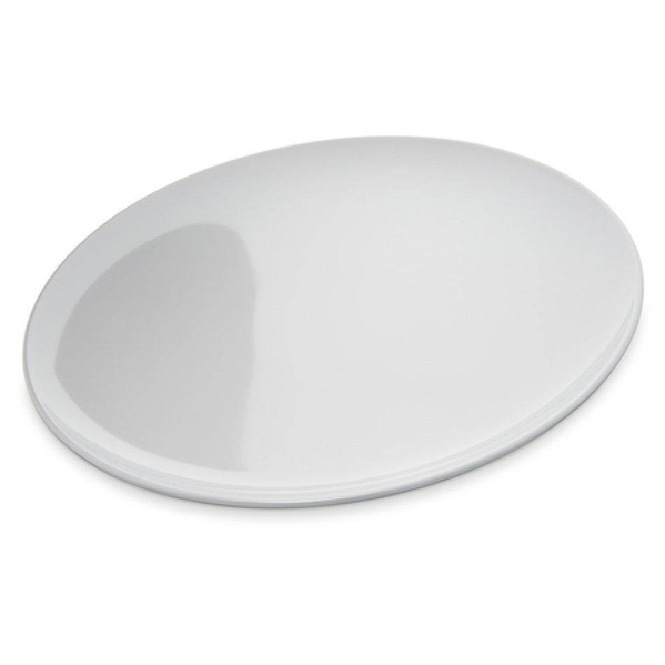 Carlisle 4380002 12 Inch Coupe Pizza Plate with Reinforced Rim Melamine White