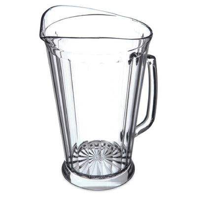 Carlisle 558707 60 Oz Pitcher with Handle Clear Plastic NSF Certified