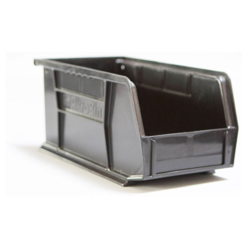 Carlisle 381101LG 11 Inch Black Condiment Rack Bin 3-1/2 Quart Polypropylene