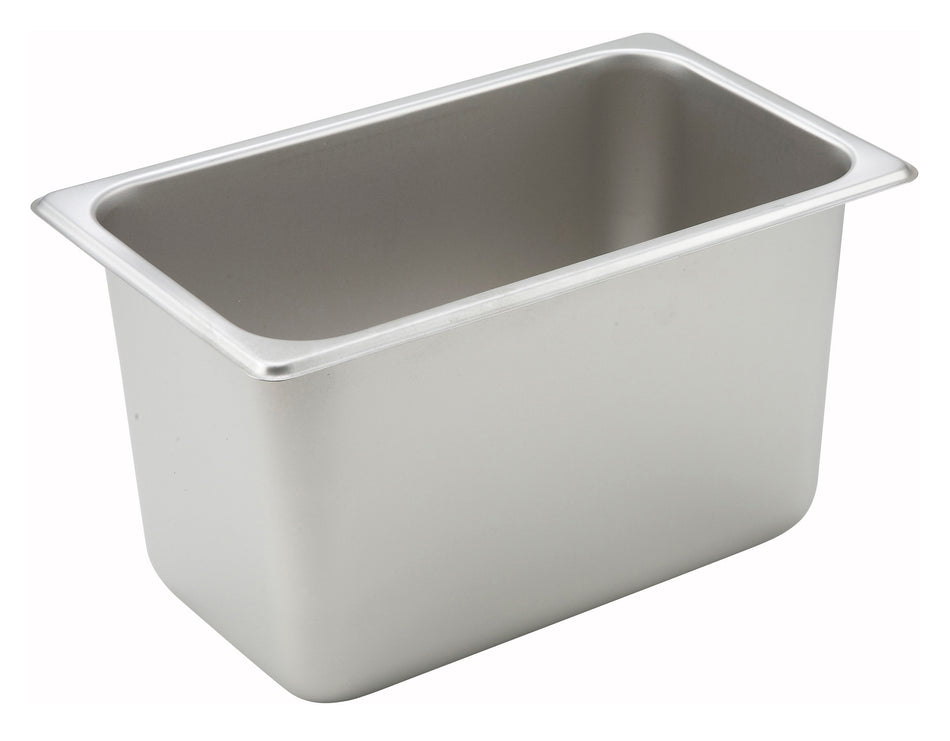 Winco SPQ6 11 Inch Stainless Steel Steam Table Pan 25 Gauge Standard Weight