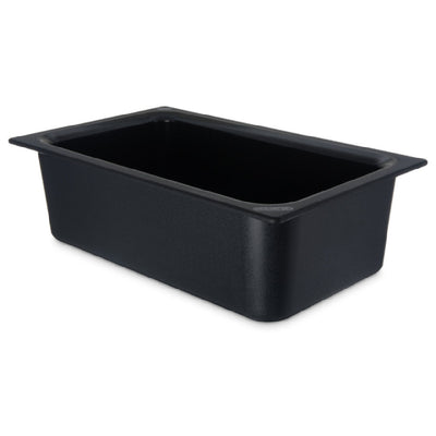 Carlisle CM110003 12.75 Inch Black Food Pan Refrigerant Gel Insulation Dishwashable