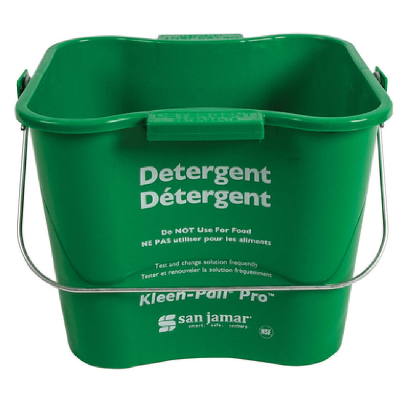 Carlisle KPP196GN 6 Qt Bucket Green Molded Plastic with Rounded Corners