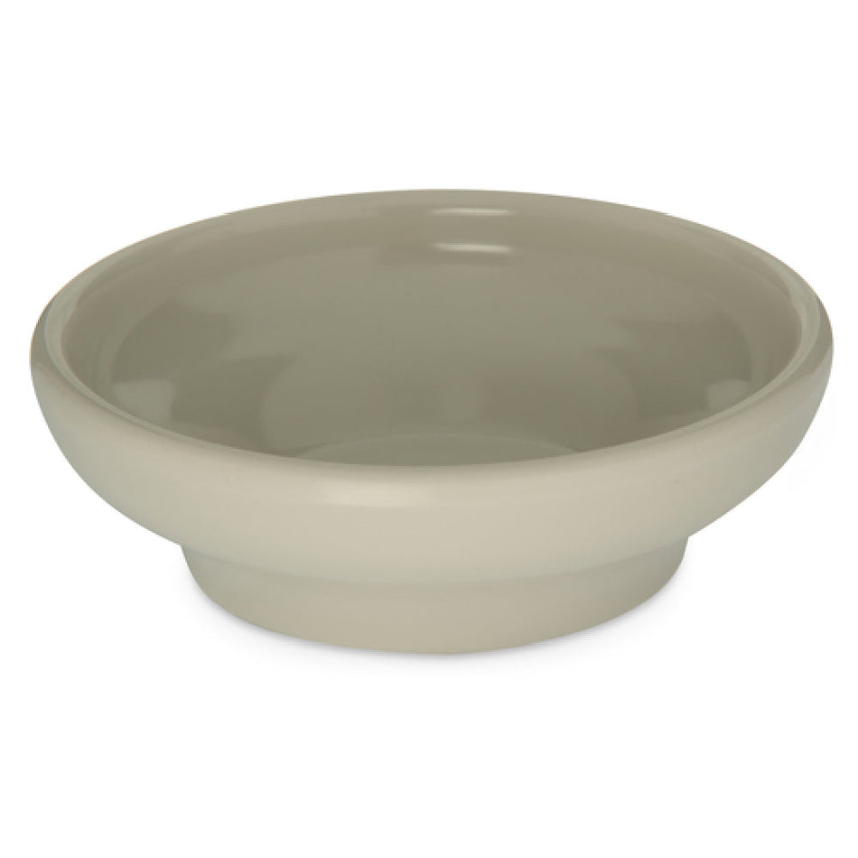 Carlisle 087542 5 Oz Salsa Dish with Stain Resistance Dishwasher Safe Bone Melamine