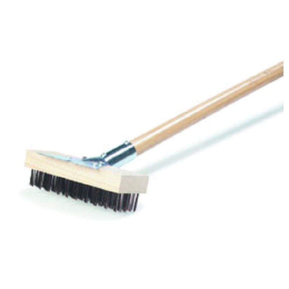 Carlisle 36372500 30 Inch Oven/Grill Brush with Wooden Handle and Stainless Steel Bristles