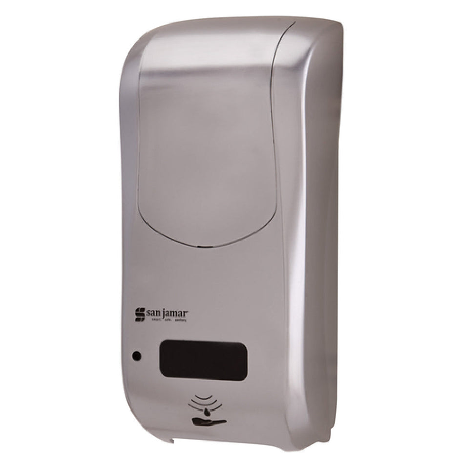 Carlisle SHF970SS 5-1/2 Inch Touch-Free Hybrid Soap Dispenser Plastic with Stainless Look