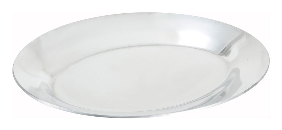 Winco APL-10 10 Inch Oval Aluminum Sizzling Platter Oven Safe