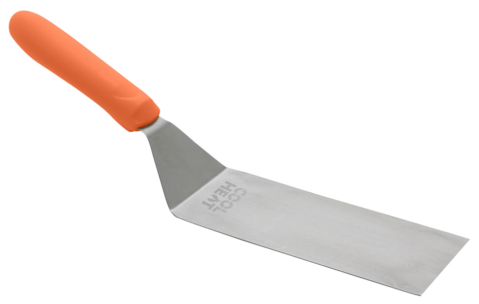 Winco TNH-64 6-1/4 Inch Turner Offset Blade Heat Tolerant Nylon Handle Satin Finish Stainless Steel