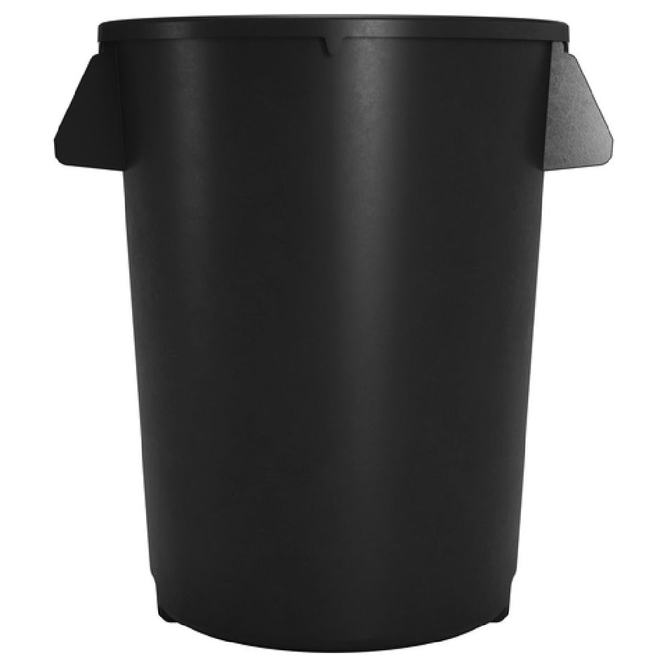 Carlisle 84102003 19-9/20 Inch Diameter Round Trash Container Black Polyethylene