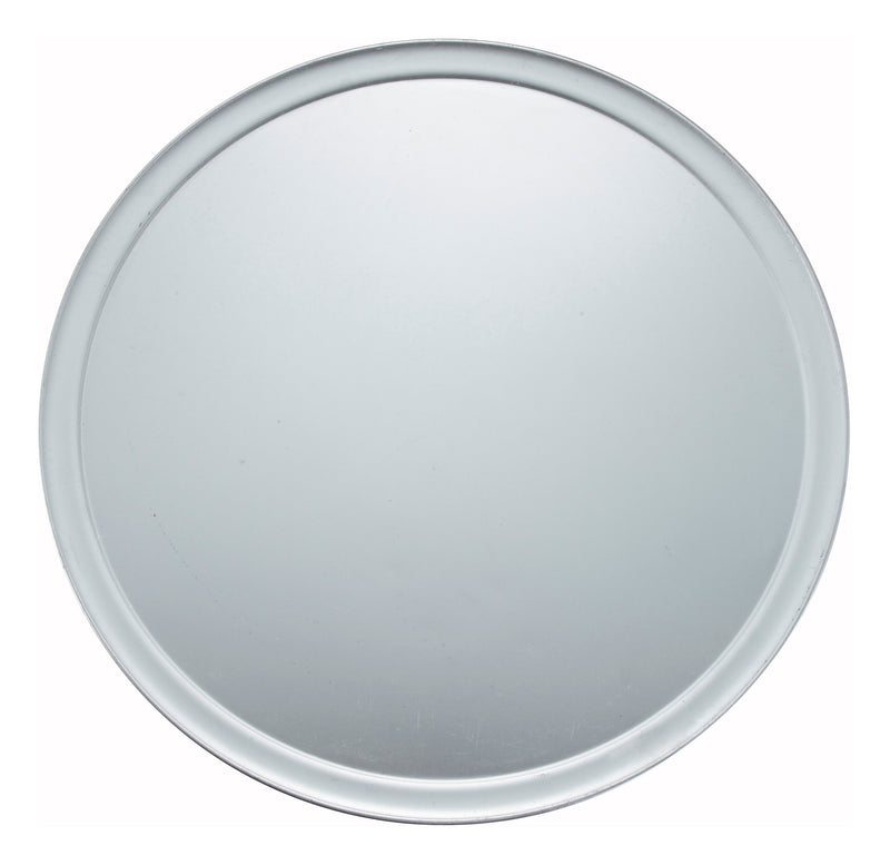 Winco APZT-18 18 Inch Aluminum Pizza Pan - Wide Rim Round Commercial Bakery