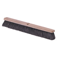 Carlisle 4505403 24 Inch Floor Sweep Hardwood Block Black Tampico Bristles