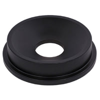 Carlisle 34103503 22.64 Inch Funnel Lid Black Polyethylene with Snap Down Tab Locks