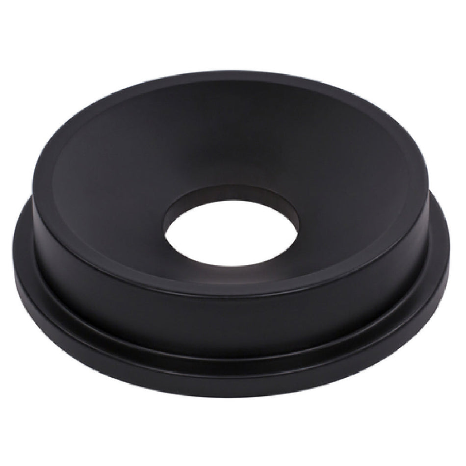 Carlisle 34103503 22.64 Inch Funnel Lid Black Polyethylene with Snap Down Tab Locks