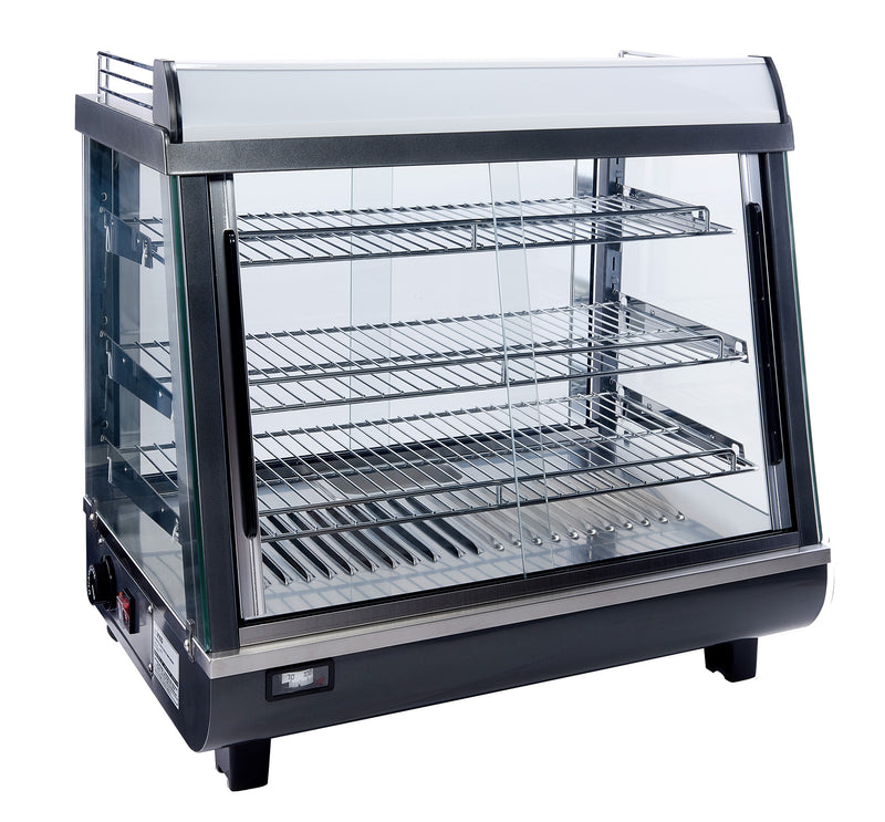 Winco HDM-26 26-1/2 Inch Heated Display Merchandiser Countertop with 3 Shelves
