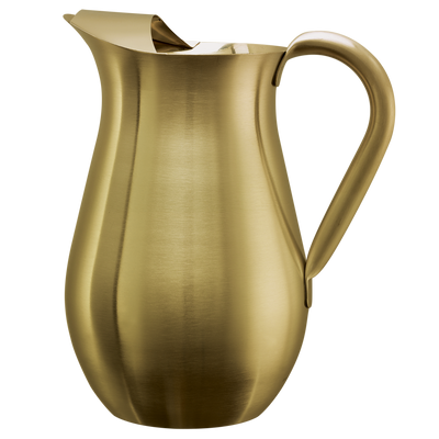 Bell Pitcher 2-Liter Stainless Steel Pitcher with Ice Guard in Vintage Gold