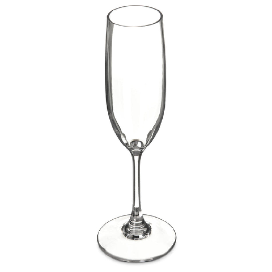 Carlisle 564407 6 Oz. Clear Shatterproof Champagne Flute Dishwasher Safe