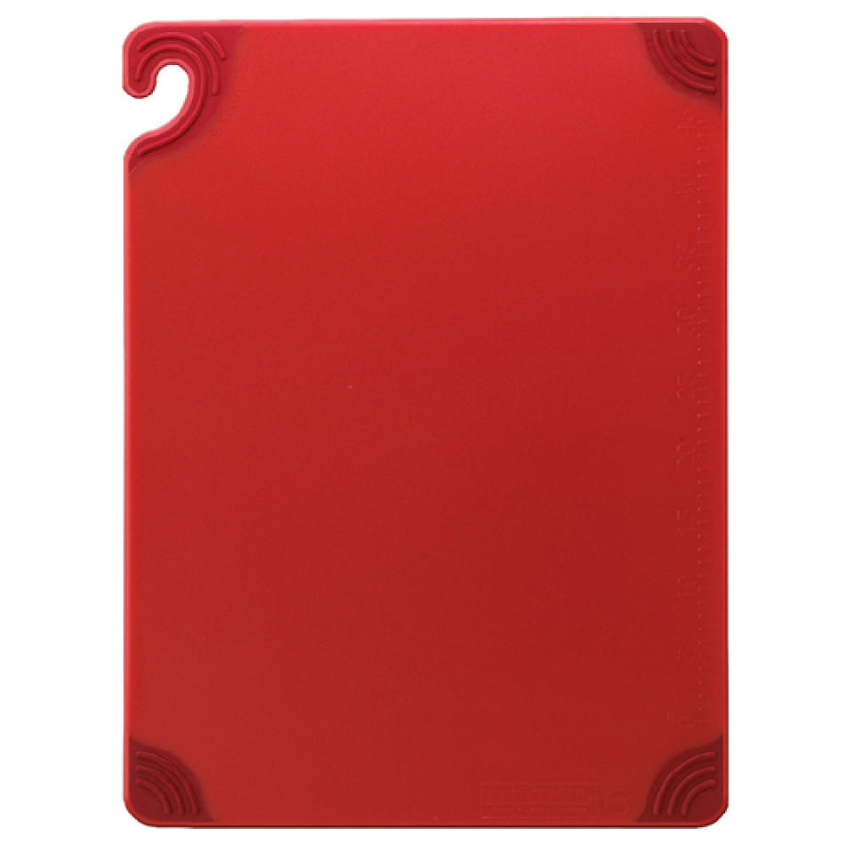 Carlisle CBG121812RD 18 Inch Cutting Board Co-polymer Red with Anti-slip Grip