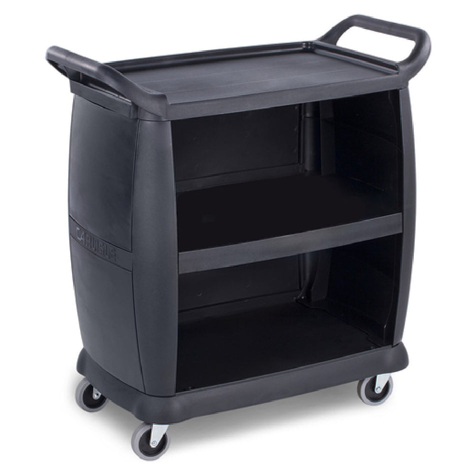 Carlisle CC2036P03 36 Inch Bus Cart Polypropylene 300 lb Capacity Black