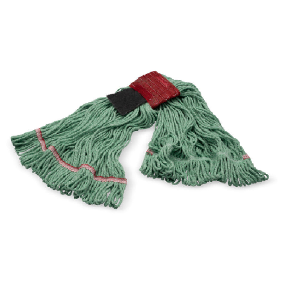 Carlisle 369424S09 Large Looped End Wet Mop Head Green Non-pre-shrunk Cotton