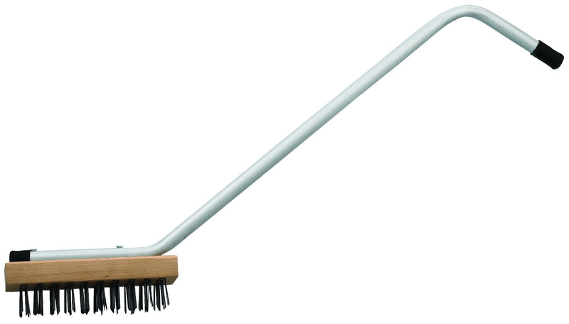 Winco 31" Extra-Long Heavy Duty Broiler Brush - Steel Wire Bristles