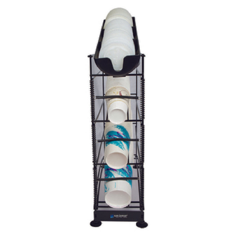 Carlisle C8504WF 6-3/8 Inch Cup and Lid Organizer 4 Tier Steel Wire Construction