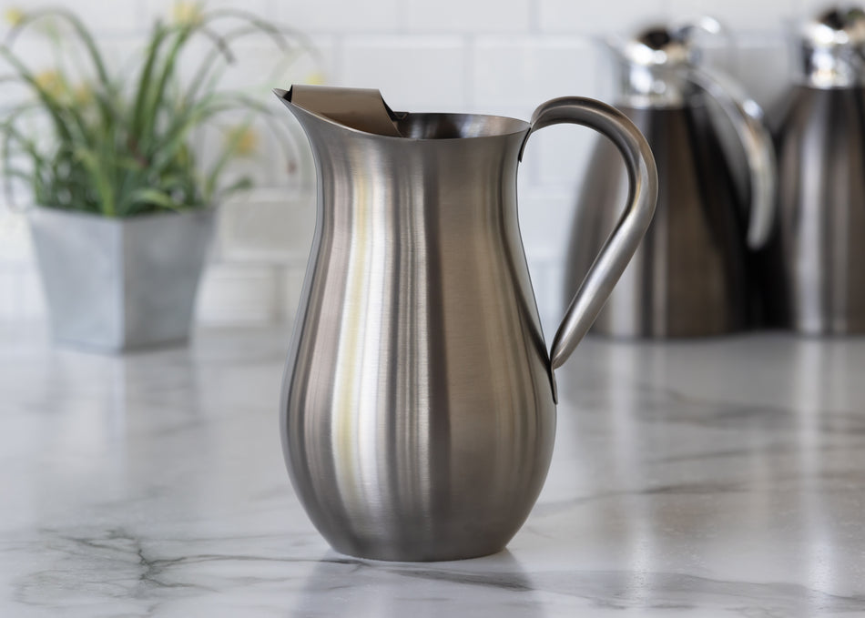 Bell Pitcher 2-Liter Stainless Steel Pitcher with Ice Guard in Dark Tungsten