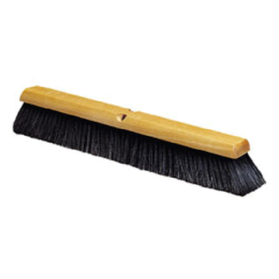 Carlisle 4503103 24 Inch Hardwood Block Fine Broom Head with Horsehair Bristles