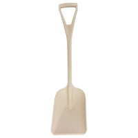 Carlisle 41076EC25 11 Inch Ice Shovel Plastic One-Piece Tan Handle