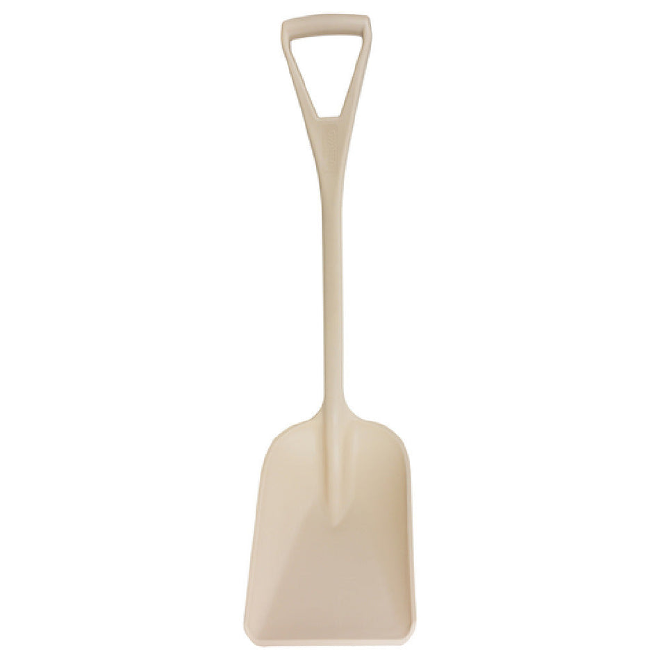 Carlisle 41076EC25 11 Inch Ice Shovel Plastic One-Piece Tan Handle