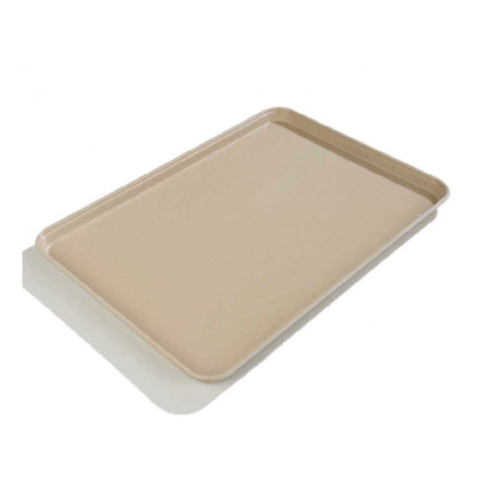 Carlisle 1814FG095 18 Inch Cafeteria Tray Break-resistant Dishwasher Safe Fiberglass Almond