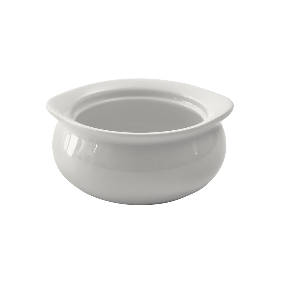 Winco OSC-12 Onion Soup Crock, 12 oz, White Porcelain, 24 Pieces/Case
