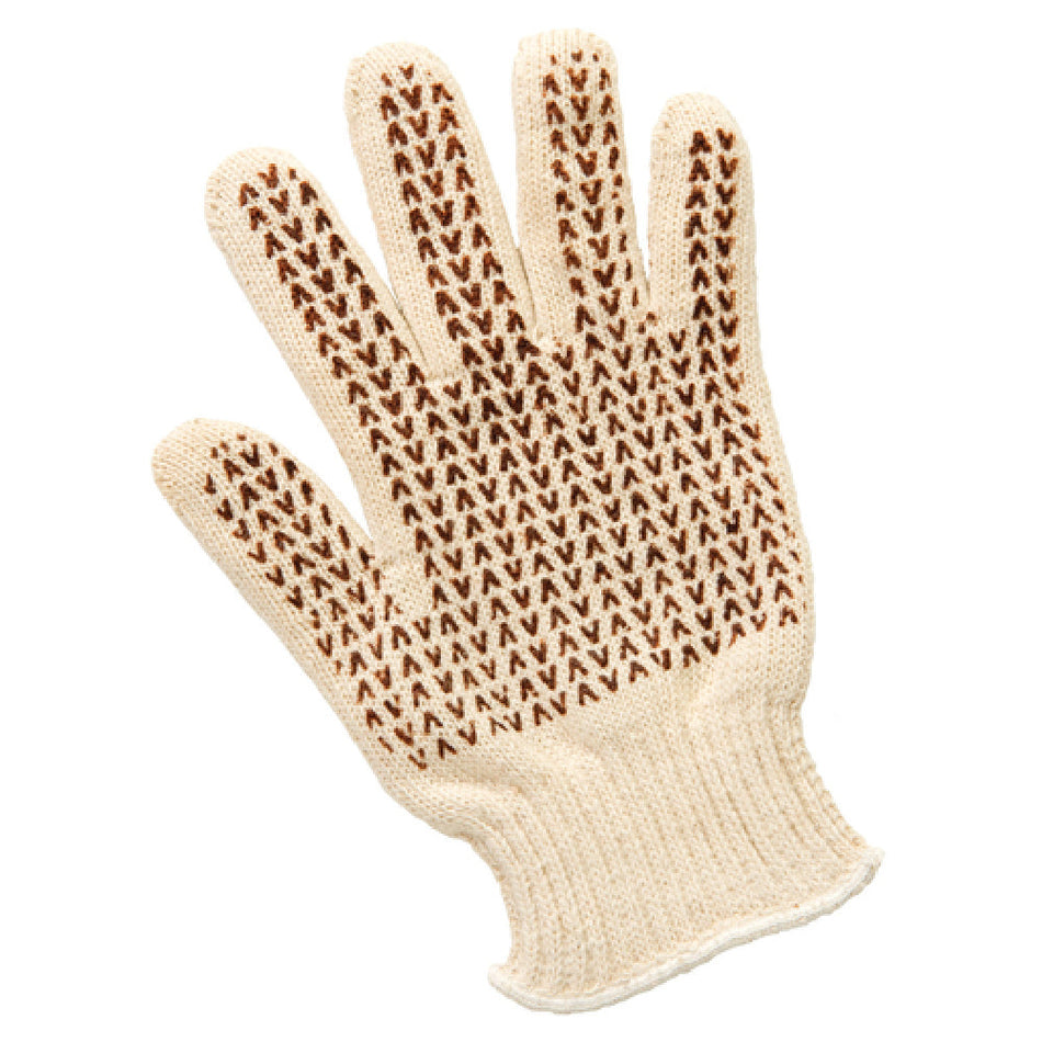 Carlisle ML5000 Heat Resistant Gloves One Size Cotton Knit with Grippy Surface