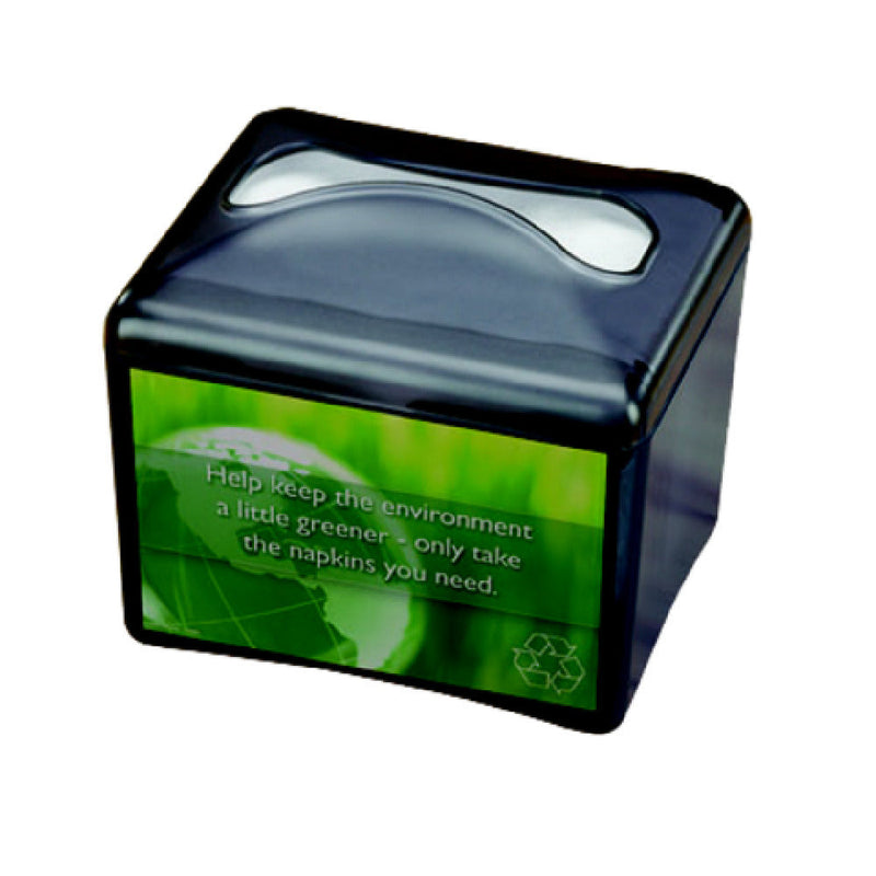 Carlisle H4003TBK 7-1/2 Inch Napkin Dispenser tabletop impact-resistant plastic