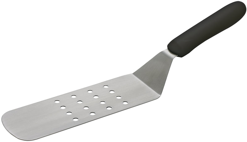 Winco TKP-91 8-1/4 Inch Perforated Turner with Polypropylene Black Handle
