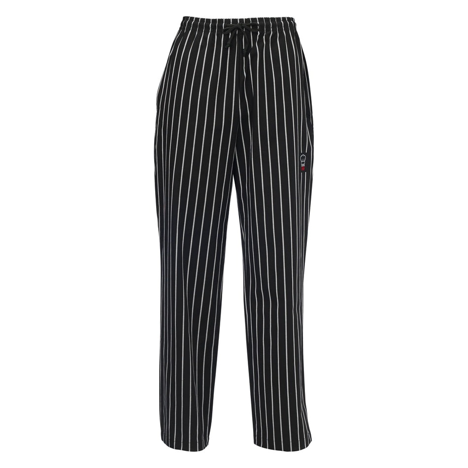 Winco UNF-3CXXL 2XL Relaxed Fit Chef Pants Elastic Waistband Drawstring Poly-Cotton