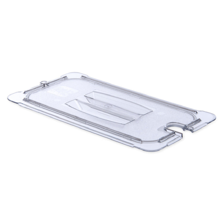 Carlisle 10271U07 12 Inch Clear Polycarbonate Handled Food Pan Cover Stackable