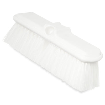 Carlisle 40050EC25 9-1/2 Inch Flo-Thru Brush Nylex Bristles Tan Plastic with Threaded Handle