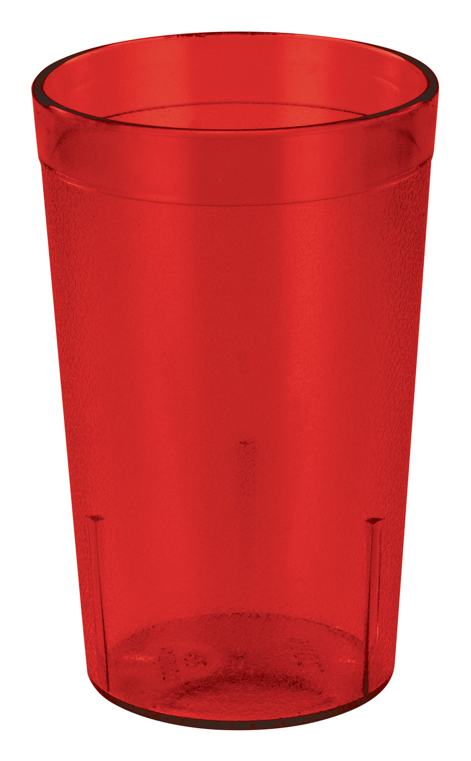 Winco PTP-08R Pebbled Tumblers - 8 oz, Red