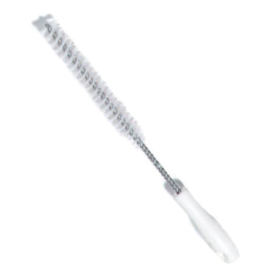 Carlisle 4018002 15 Inch Valve and Fitting Brush Stiff Polyester Bristles White Plastic Handle
