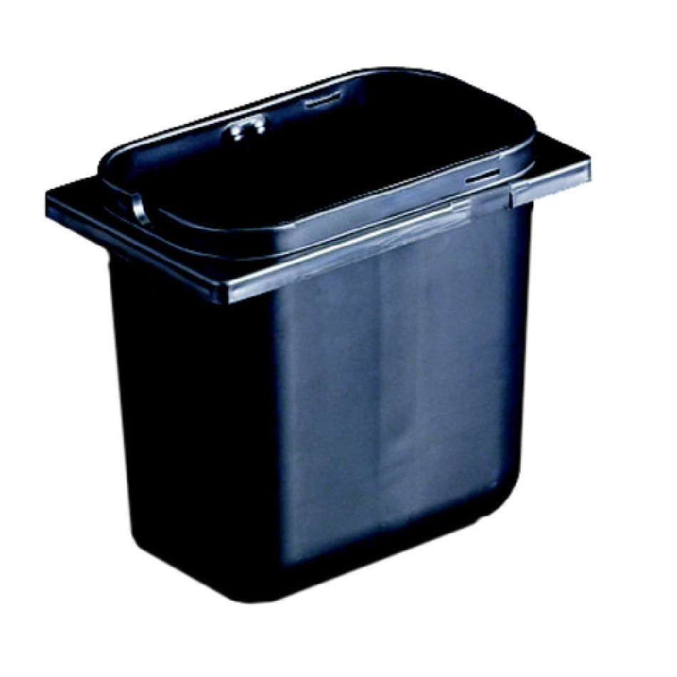 Carlisle P9700BK 2-1/2 Quart Fountain Jar with Lid Black Plastic