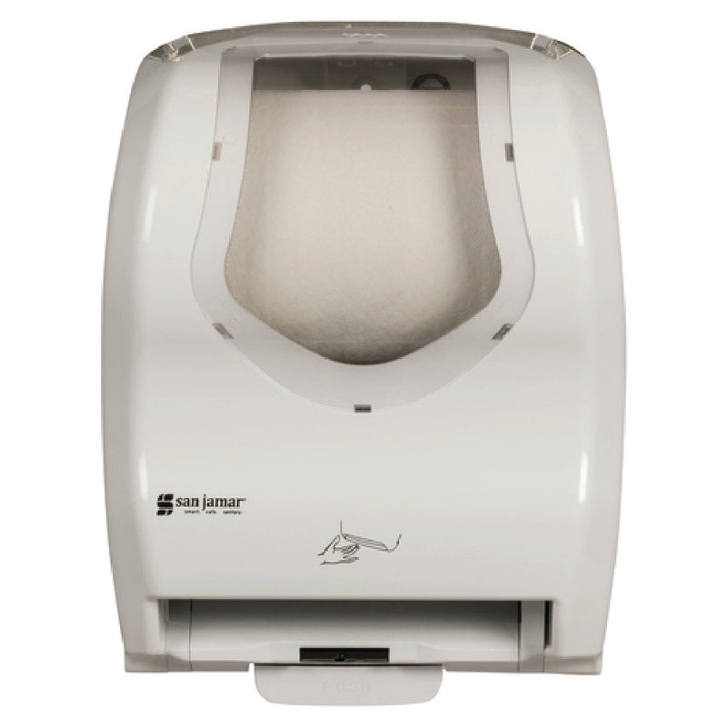 Carlisle T8370WHCL 13 Inch Touchless Paper Towel Dispenser Plastic White