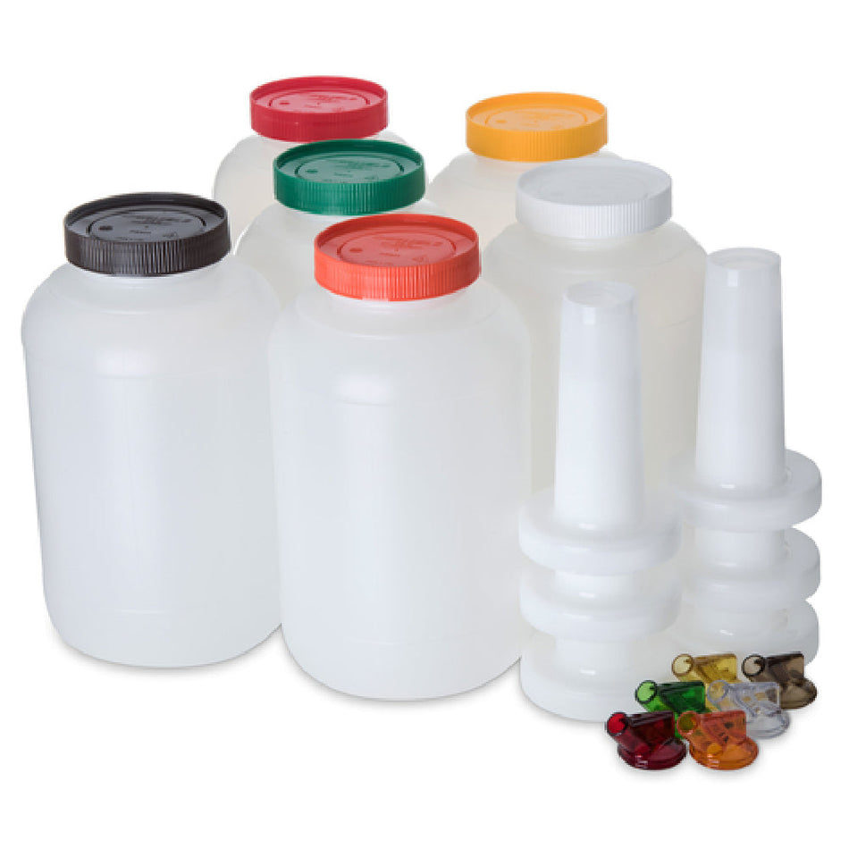 Carlisle PS801B00 128 Oz Assorted Color Gallon Complete Container
