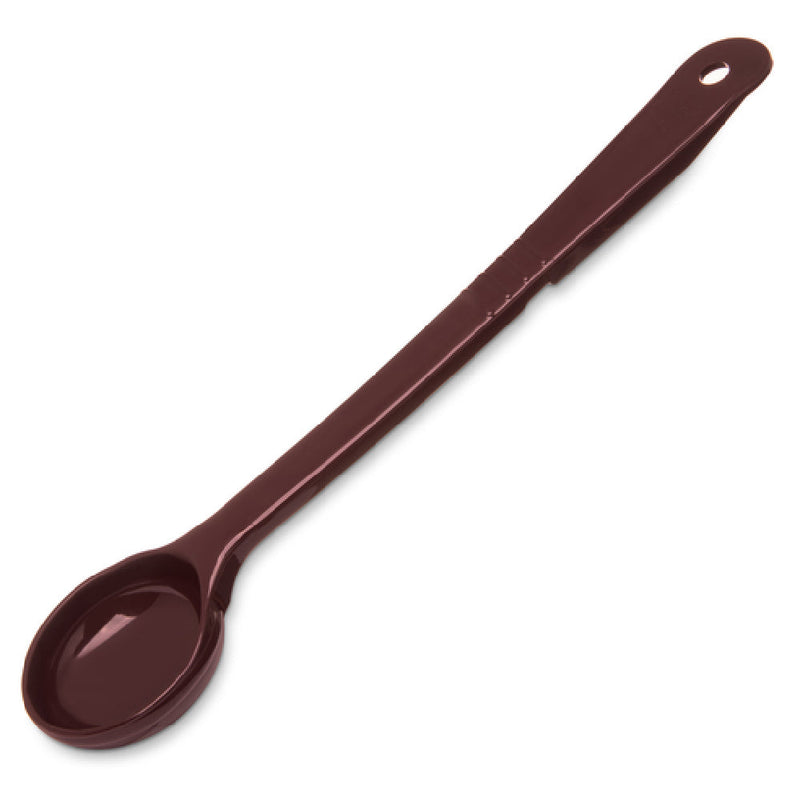 Carlisle 395801 1-1/2 Oz Solid Portion Spoon Long Handle Acetal Reddish-Brown