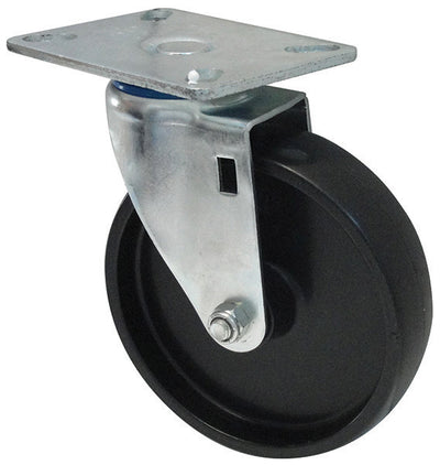 Winco ALRC-5P 5 Inch Diameter Caster with Mounting Plate Without Brake