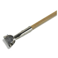 Carlisle 4585000 60 Inch Mop Handle Wood Standard Color Clip-on Connector