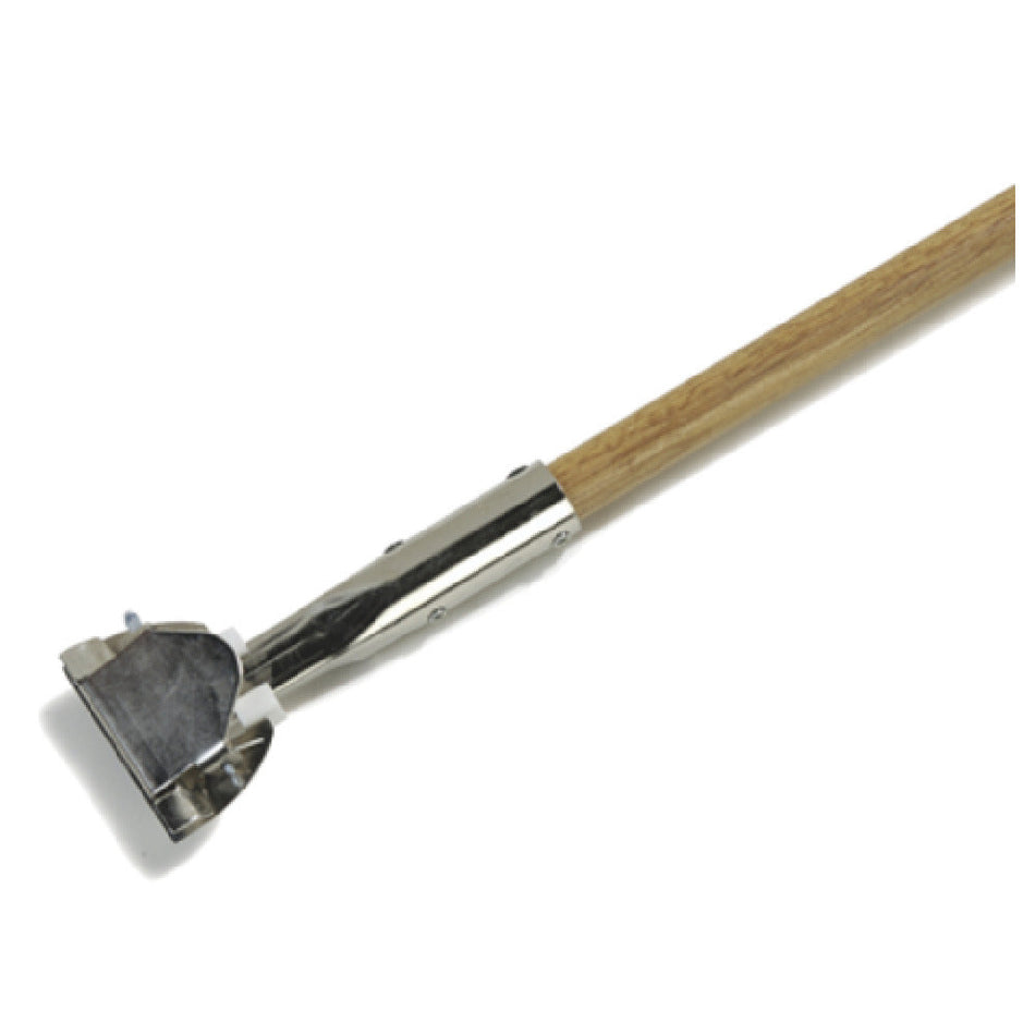 Carlisle 4585000 60 Inch Mop Handle Wood Standard Color Clip-on Connector