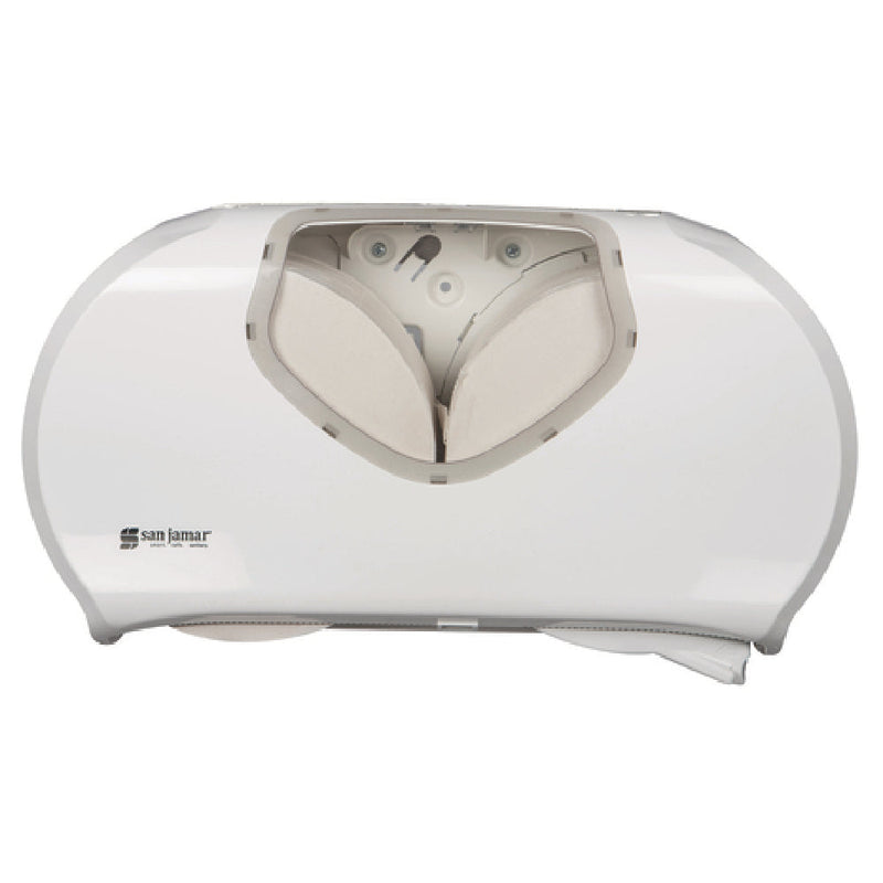 Carlisle R4070WHCL 20 Inch Toilet Tissue Dispenser with Full Swing Cover